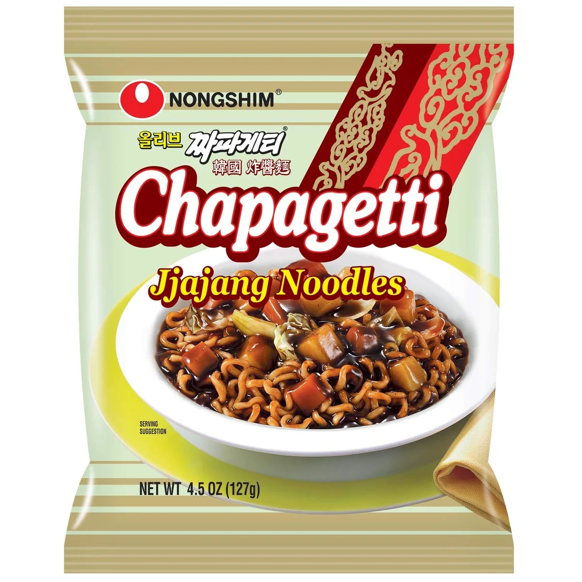 Nongshim Chapagetti Black Bean Noodles packaging