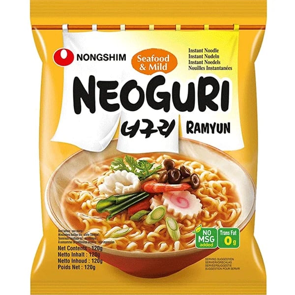 Nongshim Neoguri Seafood & Mild Ramyun 120 g packaging