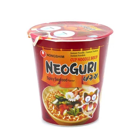 Nongshim Neoguri Spicy Seafood Cup packaging