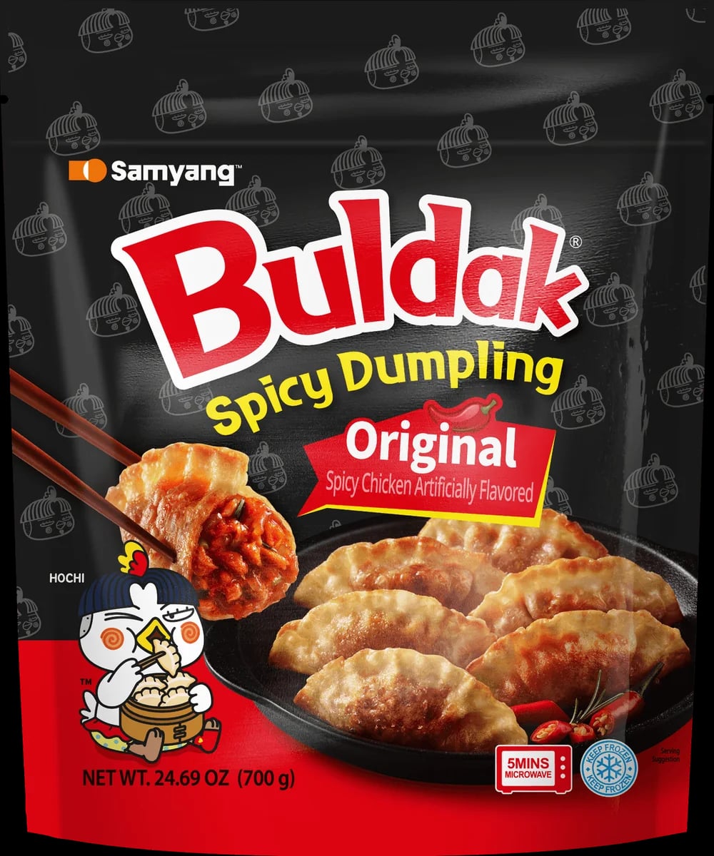 Buldak Dumplings Original 700 g packaging