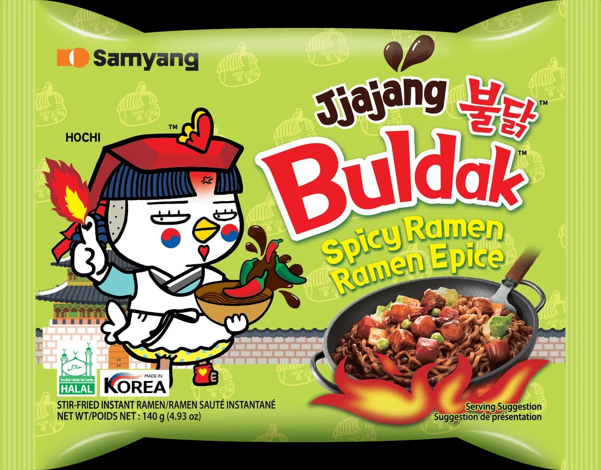 Buldak Jjajang Hot Chicken Flavour Ramen 140 g packaging