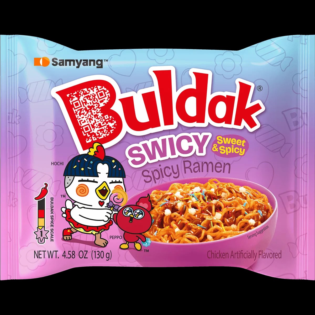 Buldak Swicy Hot Chicken Flavour Ramen 130 g packaging
