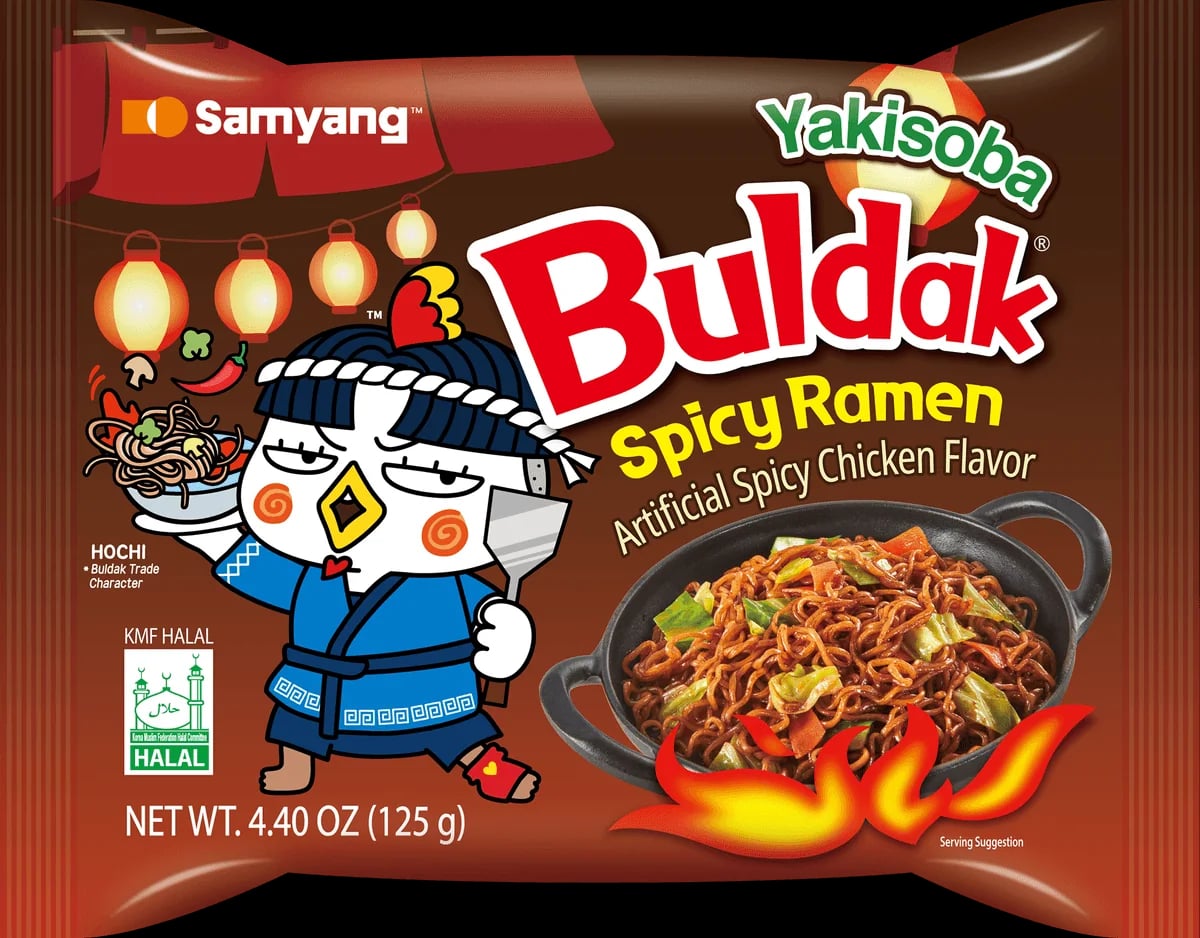 Buldak Hot Chicken Flavour Yakisoba 125 g packaging