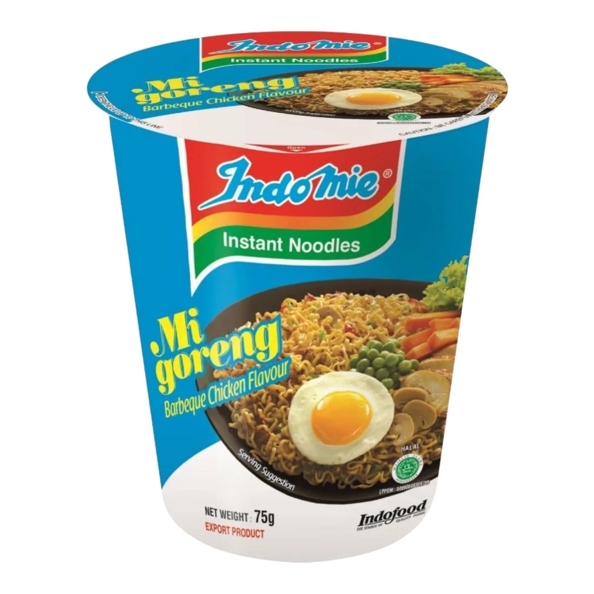 Indomie Mi Goreng BBQ Chicken Flavour Cup 75 g packaging
