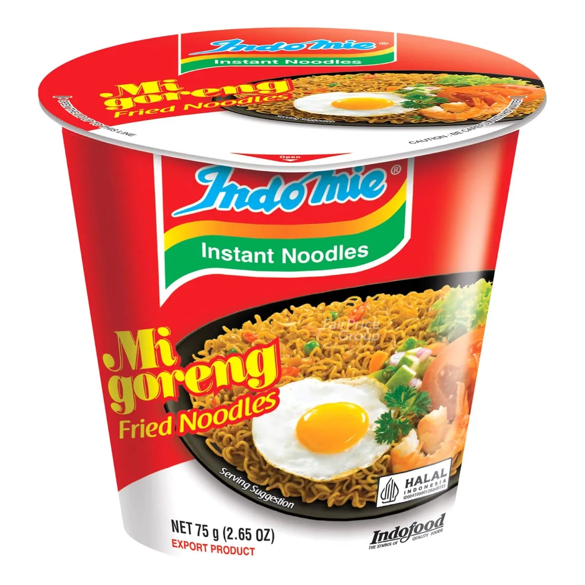 Indomie Mi Goreng Fried Noodles Cup 75 g packaging
