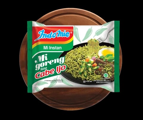 Indomie Mi Goreng Cabe Ijo Flavour packaging
