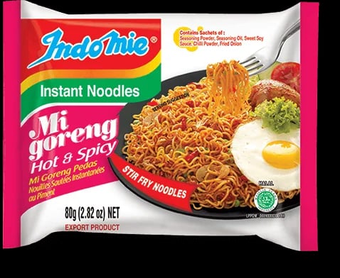 Indomie Mi Goreng Hot & Spicy 80 g packaging
