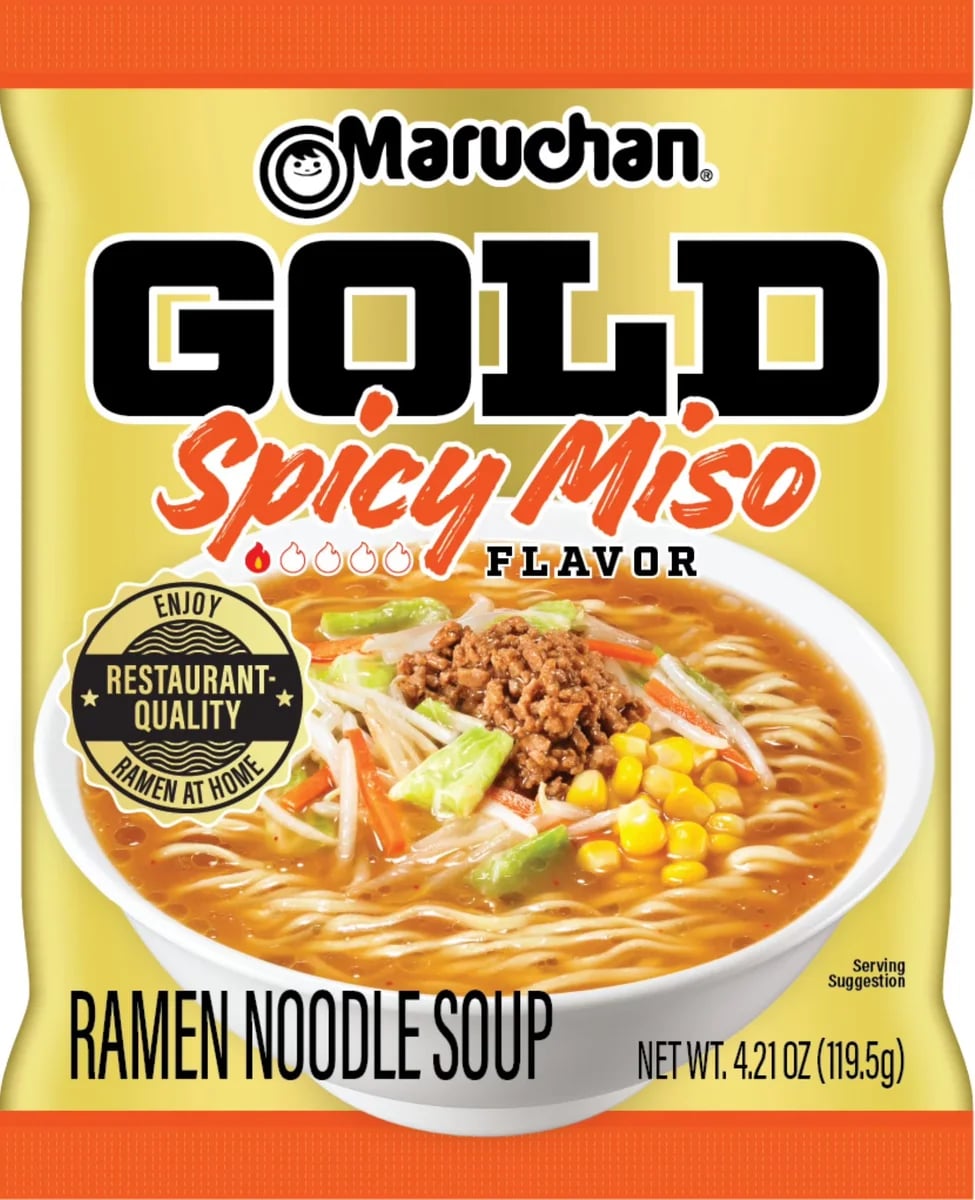 Maruchan Gold Spicy Miso Flavor Ramen packaging