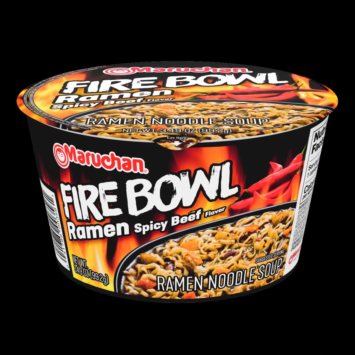 Maruchan Ramen Bowl Fire Spicy Beef Flavor packaging