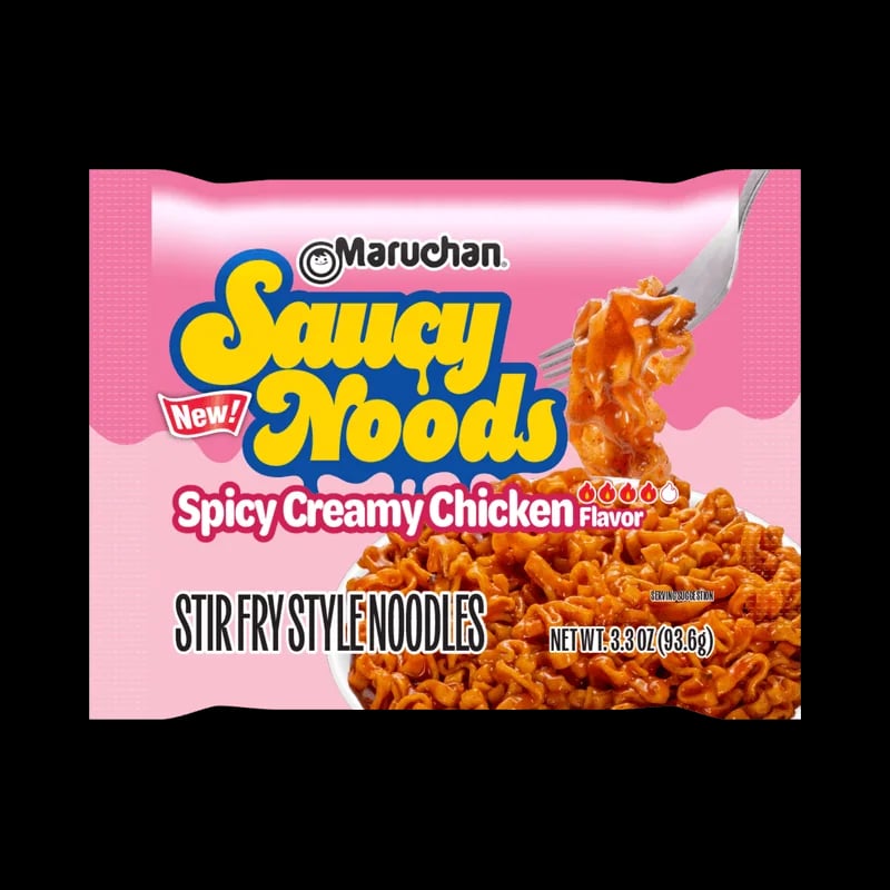 Maruchan Saucy Noods Spicy Creamy Chicken packaging