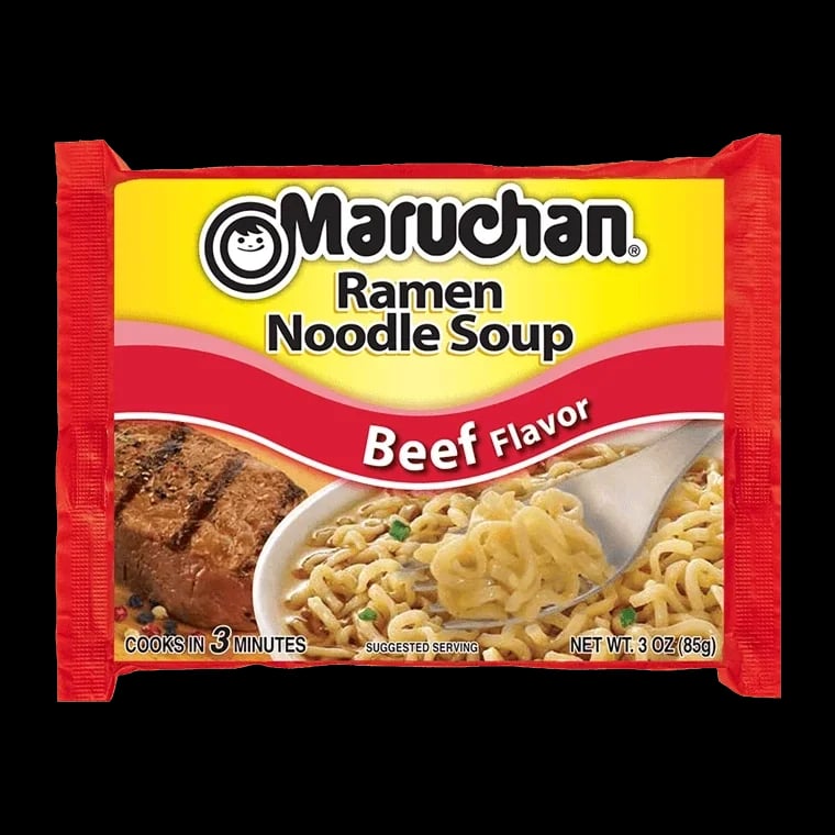 Maruchan Ramen Noodle Soup Beef Flavor packaging